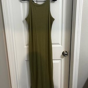 a new day Olive Green Ribbed Maxi Dress